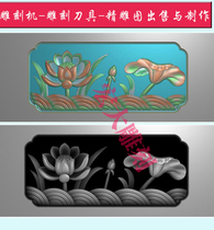 Grand carving finely carved image gray scale image stone carving stone tombstone relief image lotus lotus balustrade with lines