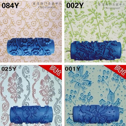 5 inch printing roller Brush wall tool artifact Wallpaper paint knurling roller material box Paint pattern roller 1-21Y