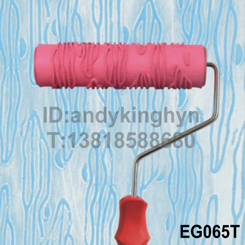 Texture paint roller Art paint tool Diatom mud printing wood grain embossing paint Wall art roller brush 065