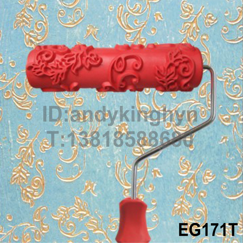 Material Painting Roller Art Coating Tool Dialgae Mud Printing Wood Press Painting Wall Roller Brush 171