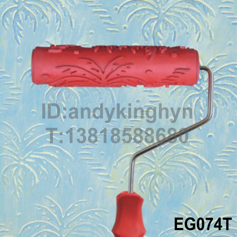 Texture paint roller Art paint tool Diatom mud printing wood grain embossing paint Wall art roller brush 074