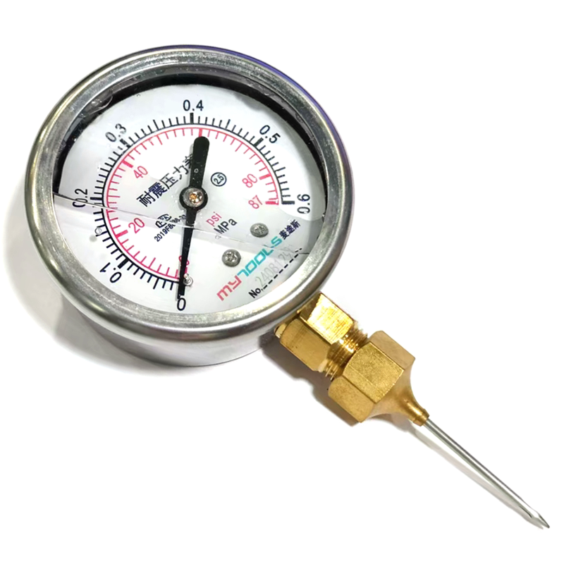 Irrigation Water Pressure Gauge Needle Set Suitable for Irrigation and Sprinkler Pressure Reducing Valves, Pressure Testing, Agricultural Copper Material Irrigation Water Pressure Gauge Needle Set Suitable for Irrigation and Sprinkler Pressure Reducing Valves, Pressure Testing, Agricultural Copper Material