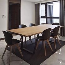 Nordic solid wood conference table Dining table Long table Training table Creative computer table Negotiation table Simple modern office desk