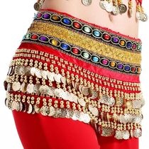 Danse du ventre taille chaîne ceinture yoga danse indienne hanche écharpe performance débutants pratique taille écharpe accessoires carré danse ceinture