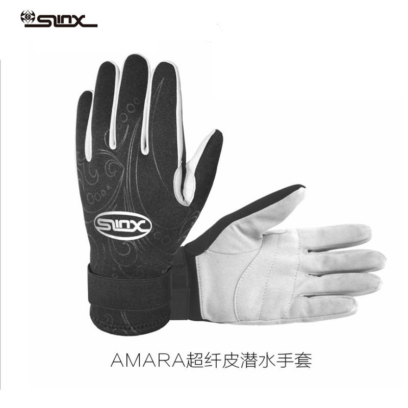 Diving gloves male and female adults 2mm chloroprene ultra slim leather fishing hunting motorboat warm wear resistant and stab-proof gloves-Taobao