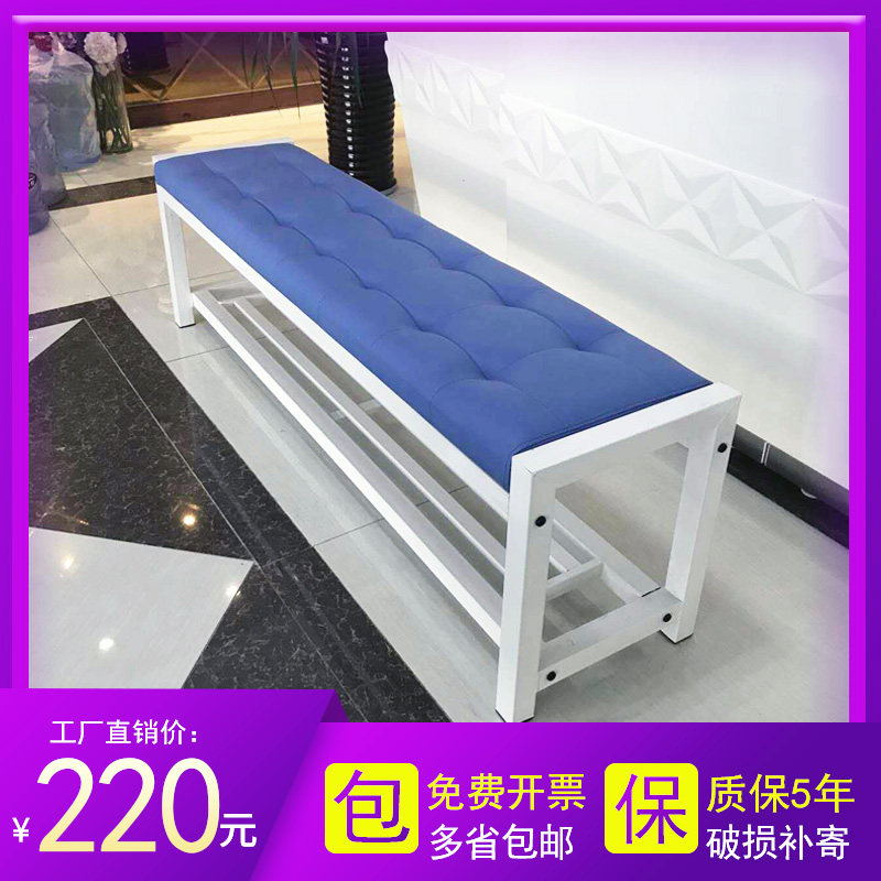 Long strip stool locker room sofa stool soft bag strip stool leather art changing shoes stool rest area benches mall strip benches