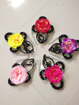 Drama headdress Yangko dance wig costume bride miss maid fairy Hua Dan headdress performance supplies