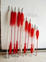 Rattan rod floral spear opera red tasseled spear drama knife Ma Dan red tasseled spear shot wooden floral spear