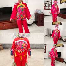 民族秧歌服中老年腰鼓服装扇子舞蹈演出服女装古典表演服