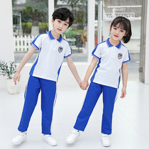 Customize summer male and female child long pants short sleeve class class dress kindergarten clothes college wind primary school uniform suit graduation suit