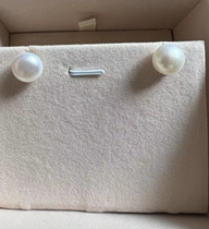 10mm flawless bright pink pearl stud earrings