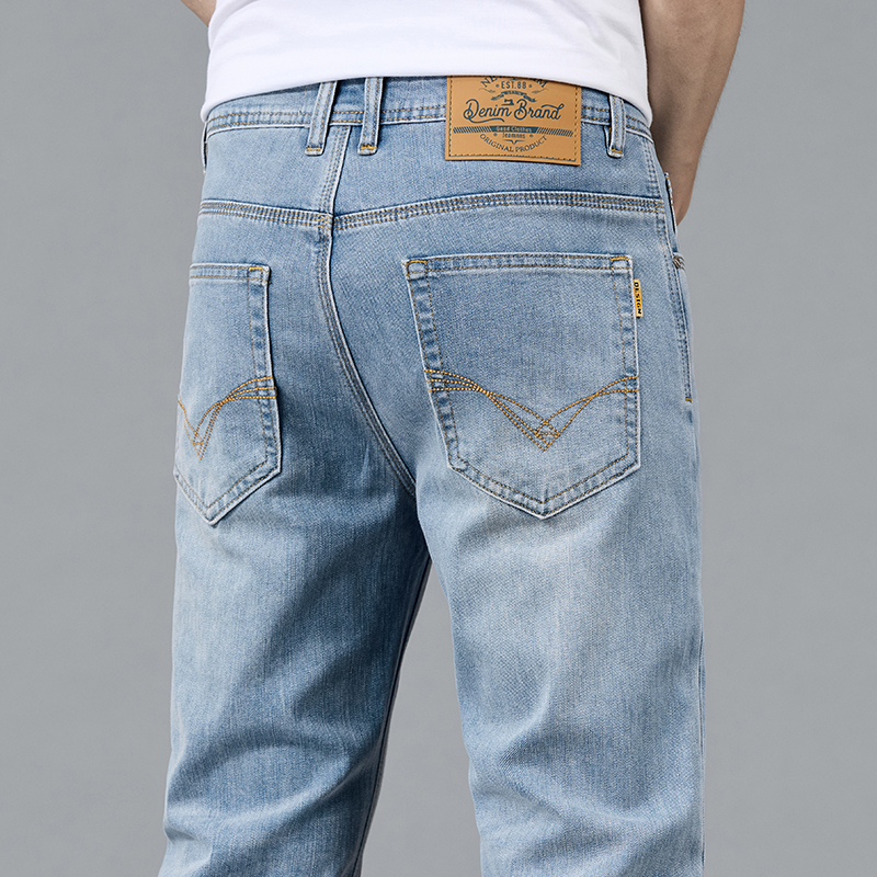 Austrian Export! Offline Price 699+! Summer Thin Denim Jeans for Men, Straight Fit, Slim, Big Brand, Export Cut Label