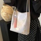 Сумка через плечо, модная универсальная вместительная и большая сумка на одно плечо для отдыха, китайский стиль, городской стиль