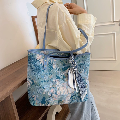 Вместительная и большая весенняя сумка на одно плечо, изысканный стиль