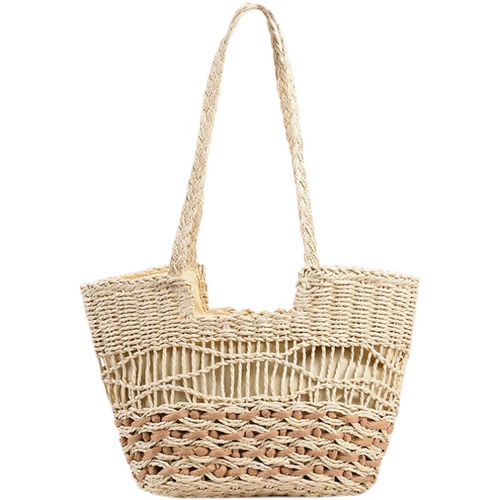 Плетеная соломенная модная универсальная сумка через плечо, городской стиль