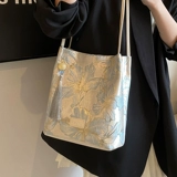 Сумка через плечо, модная универсальная вместительная и большая сумка на одно плечо для отдыха, китайский стиль, городской стиль