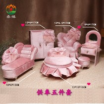 Thai Craft Card Four Sides Sofa Pink Kit Round Bed Throne Soft Large Number Base Placed Multiple