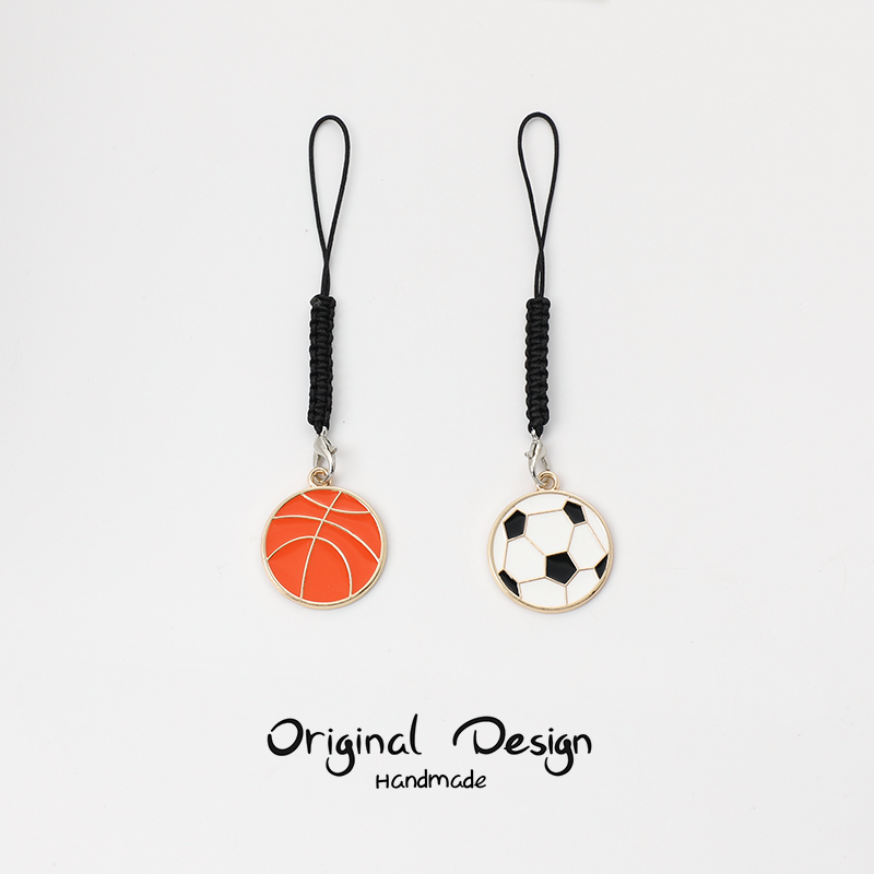 Cartoon Cute Basketball Phone Lanyard USB Flash Drive Anti-Lost Pendant Couple AirPods Earphone Protective Case Football Pendant