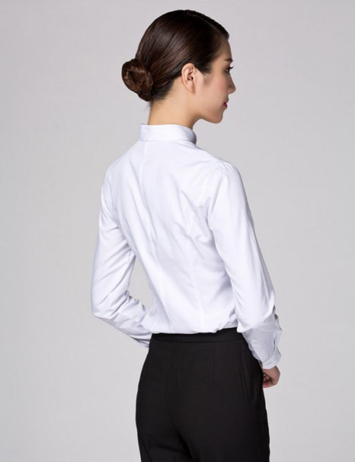 民生银行行服工作服制服职业衬衣女立领长袖衬