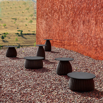 Chinese outdoor vine canoe small tea tableroom custom furniture Nordic simple side of a few round chair