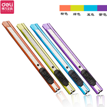 Deli 2066 art knife Wallpaper knife Small colorful metal paper cutter Manual knife box opener sharp office