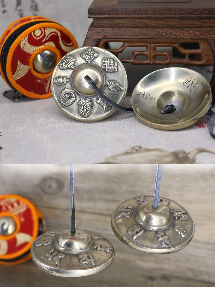 National percussion Nepali hand-made bell Tantric Bell Puja Bell Pure copper Ding Xia out Ding Copper dial