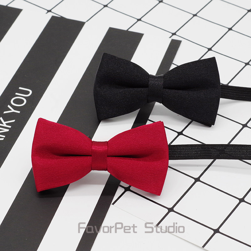 Puppy collar cat bow tie bow small dog red tie large dog Shiba Inu corgi jewelry wedding
