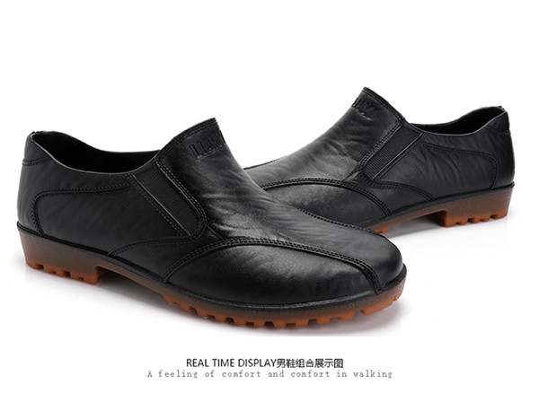 Thời trang mưa thời trang khởi động của nam giới mưa khởi động non-slip thấp để giúp giả da cao su nhà bếp giày không thấm nước ống ngắn nam làm việc của nước khởi động ủng quần lội nước