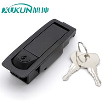 Flat push-type gusset word core Easy to install rectangular lock Mechanical button door lock lock electric box lock