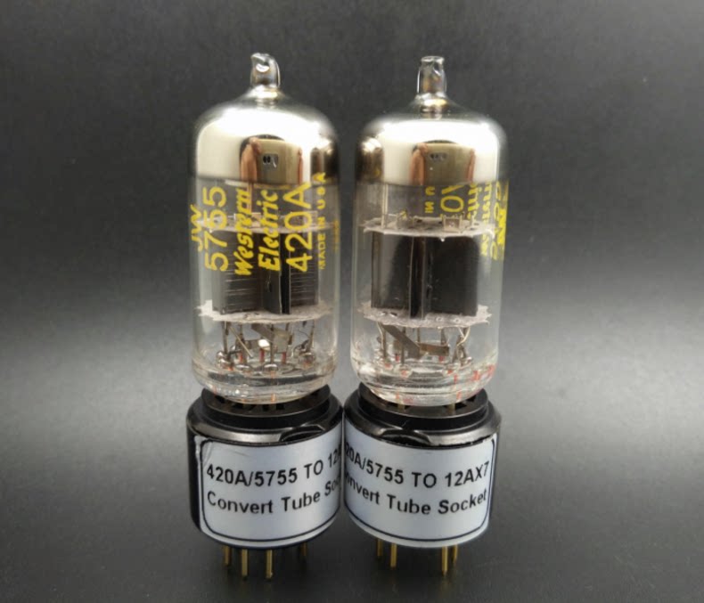 New American West Electric WE 5755 ECC83 12AX7 7025 CV4004 CV4004 6N4 vacuum tube conversion seat