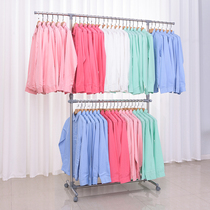  Youlite thickened stainless steel telescopic drying rack single rod floor folding drying rack lifting balcony hanging rack