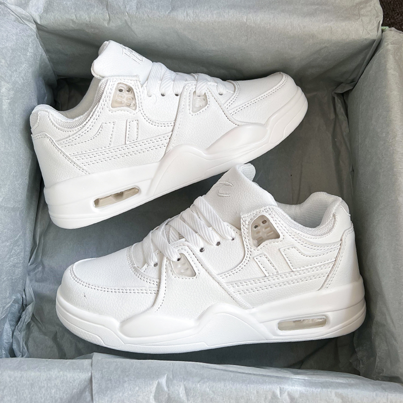 Men's Air-Cushion Sneakers 2026 Summer New Casual White Shoes Thick-Soled Height-Increasing Men's White Shoes ins Trendy