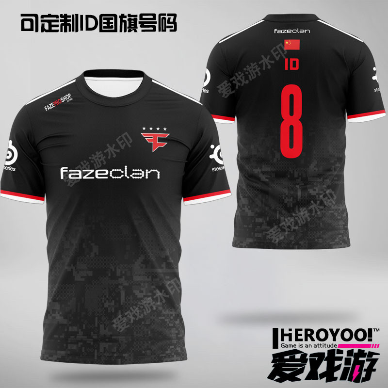HOT Uniforme Faze Jersey Faze Clan Faze Clan Team Uniform