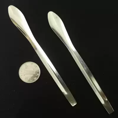 High-quality stainless steel medicine spoon Stainless steel medicine spoon Reagent medicine spoon single head 14cm long to take medicine and deliver medicine spoon