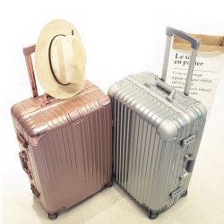 Trolley box universal wheel suitcase trolley female Korean password box female suitcase male aluminium frame box 20/24/28 inch