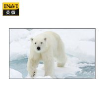 English micro GHZ anti-light projector curtain home frame screen 100 inch 120 inch 150 inch microcrystalline telephoto anti-light screen curtain super narrow edge home HD screen 4K laser TV anti-light screen