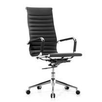 Mesh computer chair simple office leather chair high back black executive chair staff chair rotating bow conference chair