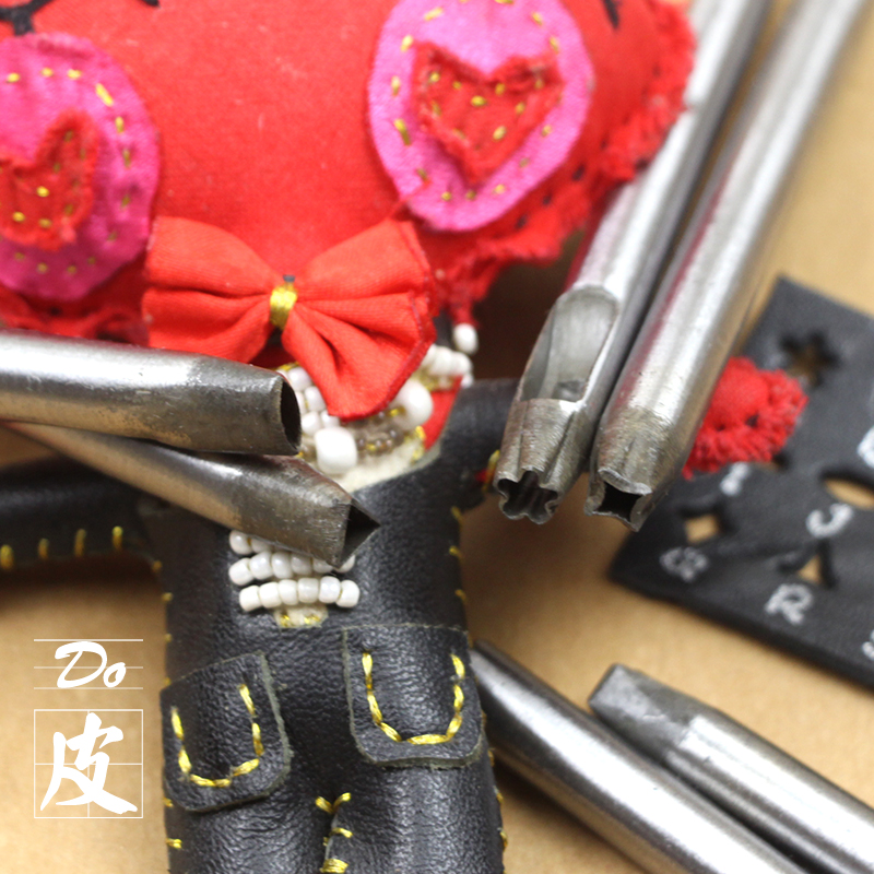 Clear cabin Mini styling punching sub-hole punching machine Alien flower punching Diy leather beating flower type punching figure punch-Taobao