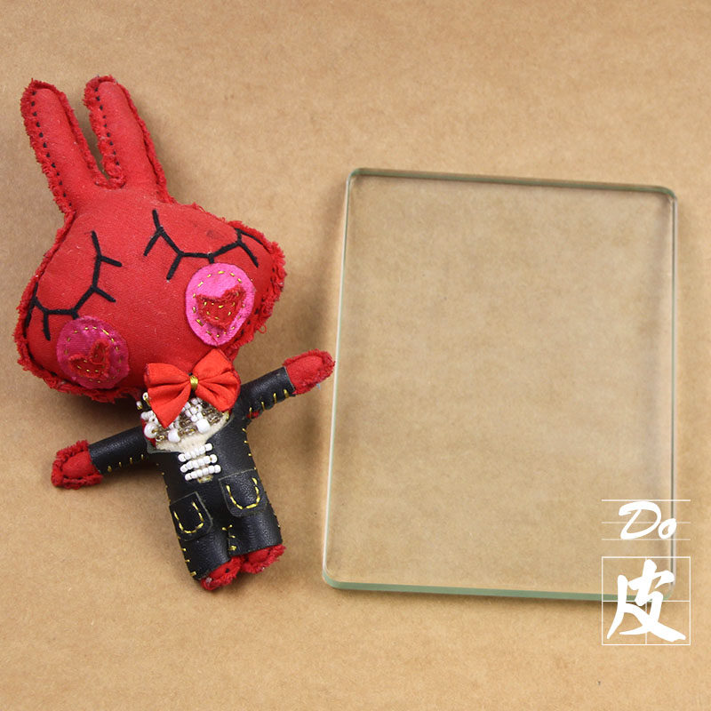 Tempered glass plate diy handmade leather leather leather leather leather leather cut and polished pressing apply tool scraping plate