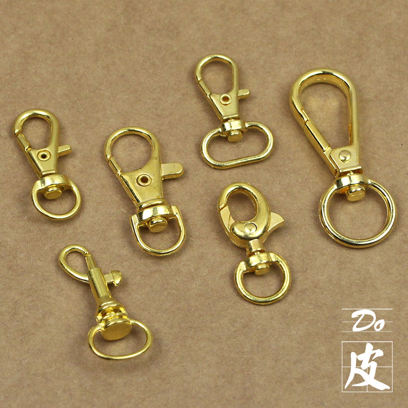 Golden lobster buckle bag with dog buckle buckle key mobile phone charm buckle DIY handmade jewelry accessories 12 models