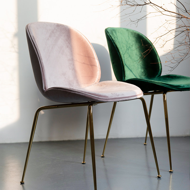 Beetle chair Nordic plastic back chair home dining room simple ins net red makeup stool light luxury dining chair