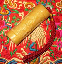 Yak bone tube carving handle