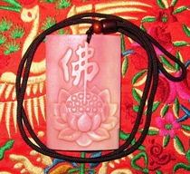 Tibet yak bone blood bone carving hand piece Buddha