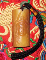 Yak bone tube carving handle