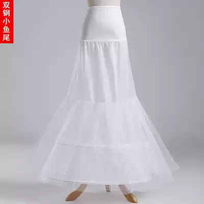 Special foreign trade Boutique skirt double steel small fish tail wedding dress lining enlarged dress bridal petticoat manufacturers