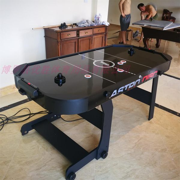 On The Table Ice Hockey Machine Table Top Air Hoverball Stand Up