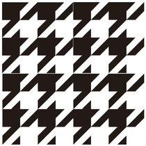 Black and white flower tiles Nordic art brick kitchen parquet non-slip thousand bird grid geometric small flower slice bathroom tile bathroom tile