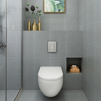 Bathroom Kitchen floor tiles wall tiles matte toilet non-slip Black gray floor tiles simple 300X300 all-body floor tiles