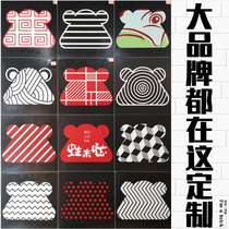 Cartoon frog tile flower slice Bullfrog catering chain non-slip wear-resistant pattern flower brick custom frog to da floor tile 30