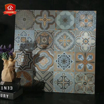Mediterranean tile 600x600 restaurant non-slip retro tile hall wall tile living room floor tile mosaic picture